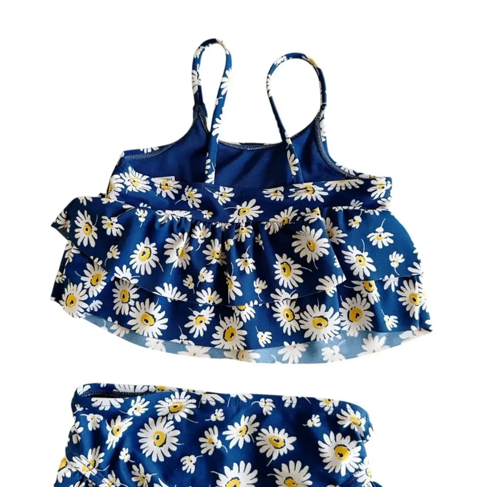 Gap Toddler Daisy Print Two Piece Flutter Tankini Swimsuit 4T